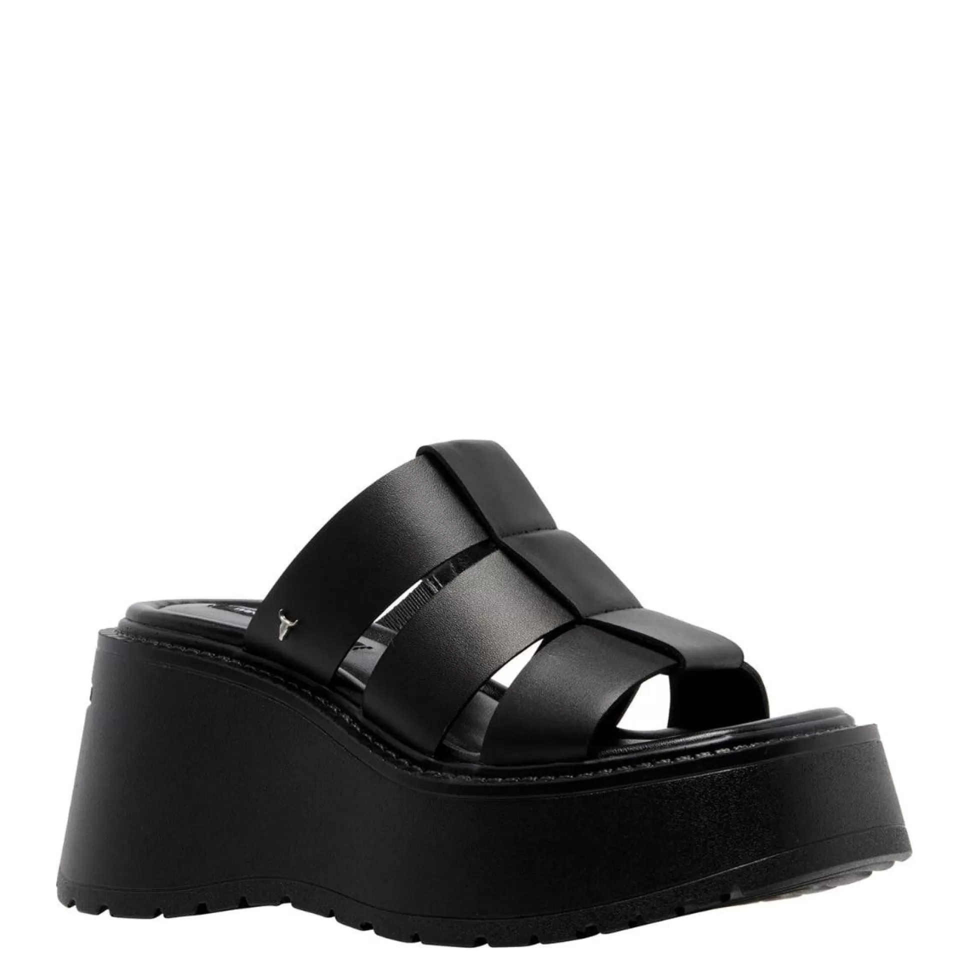 Woman Windsor Smith Chunky Sandals*Capricorn Black Leather Sandal