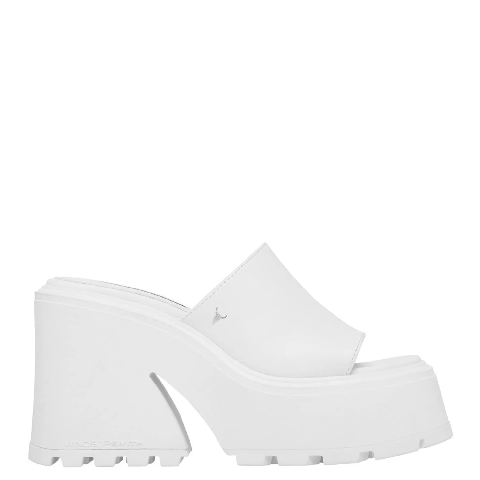 Woman Windsor Smith Platform Heels*Fantasize White Leather Heel