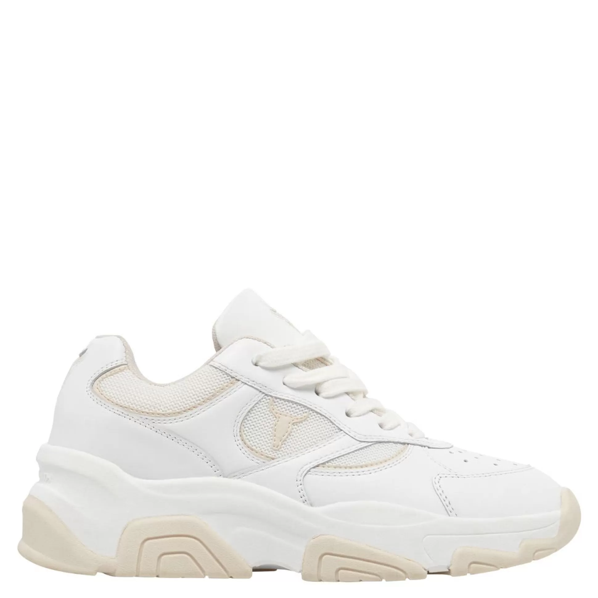 Woman Windsor Smith Sneakers*Ghosted White Leather / Blonde