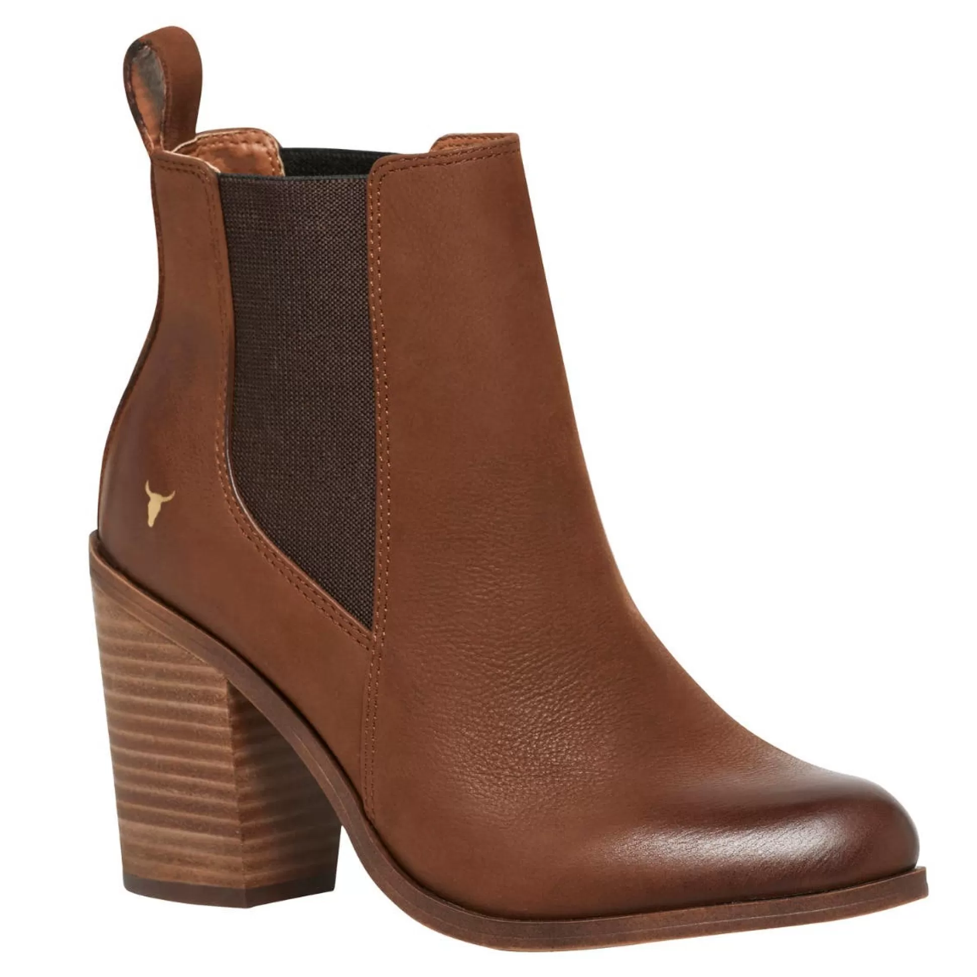 Woman Windsor Smith Mid Heel Boots*Lille Tan Leather