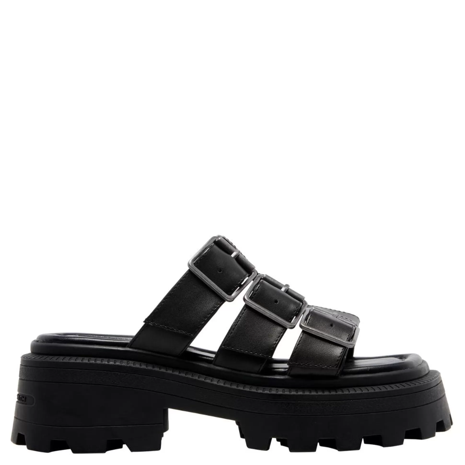 Woman Windsor Smith Chunky Sandals*Rush Black Leather