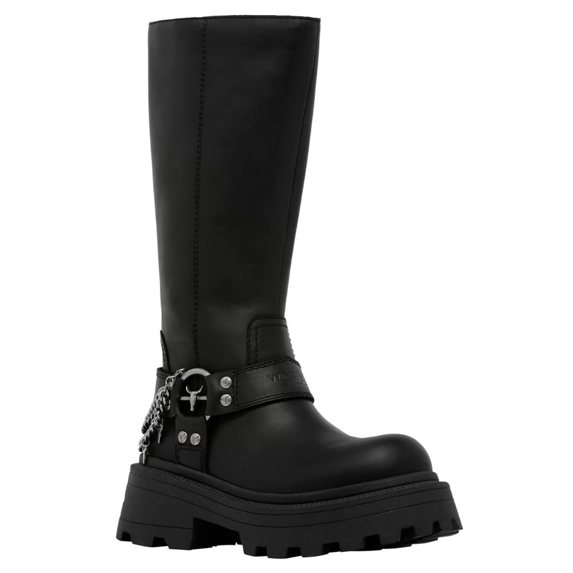 Woman Windsor Smith Platform Boots*Thief Black Leather