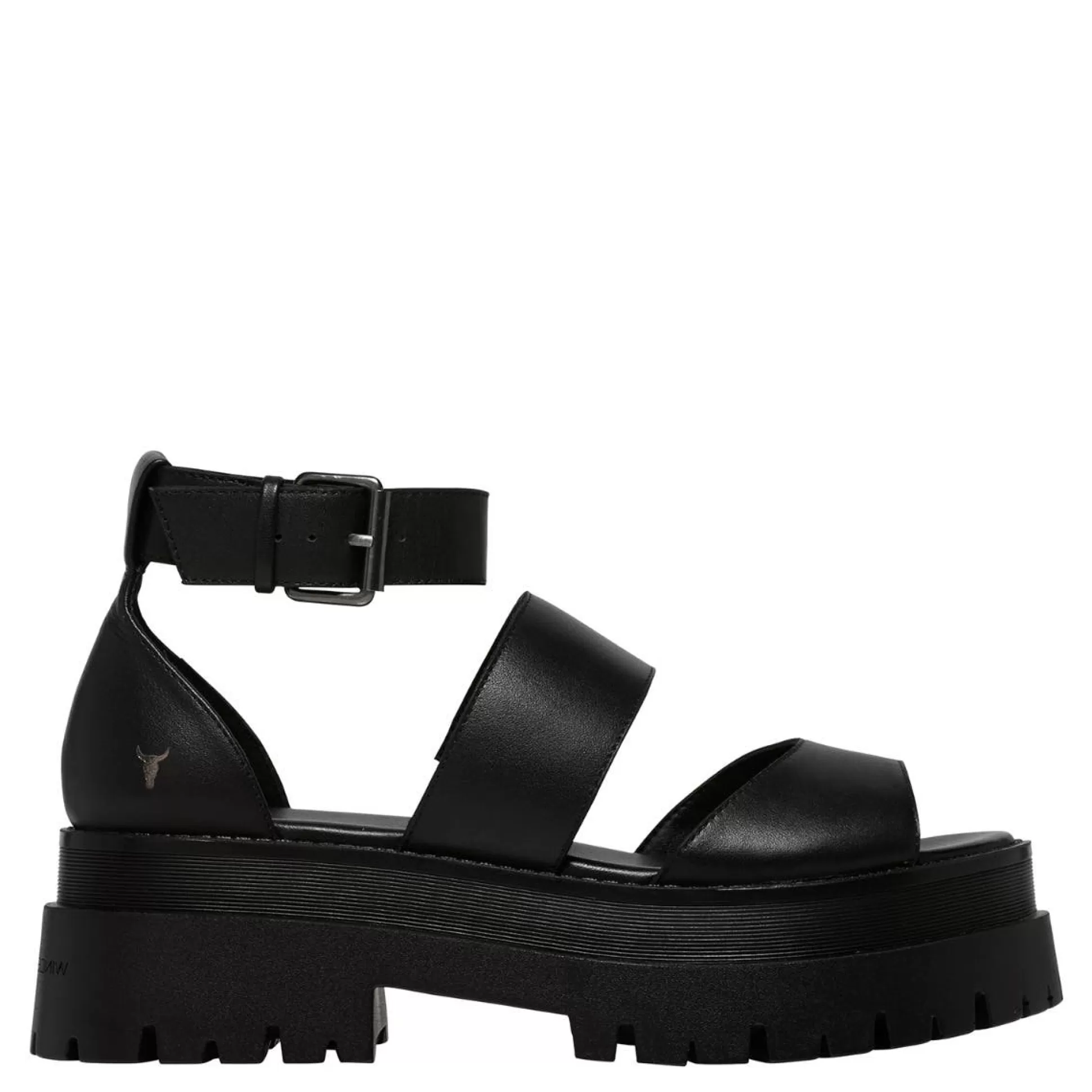 Woman Windsor Smith Chunky Sandals*Thrilled Black Leather Sandal