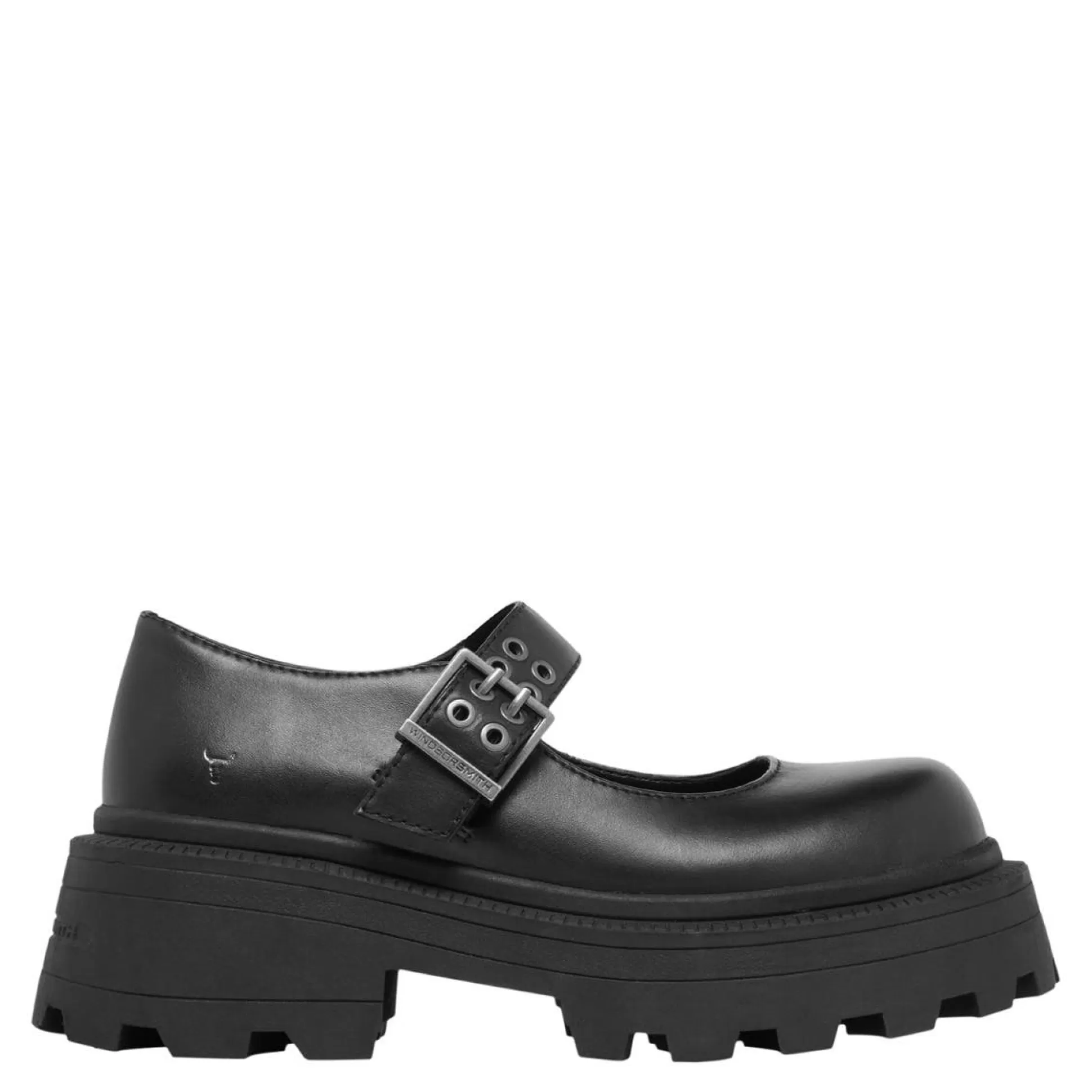 Woman Windsor Smith Flats*Tokyo Black Leather